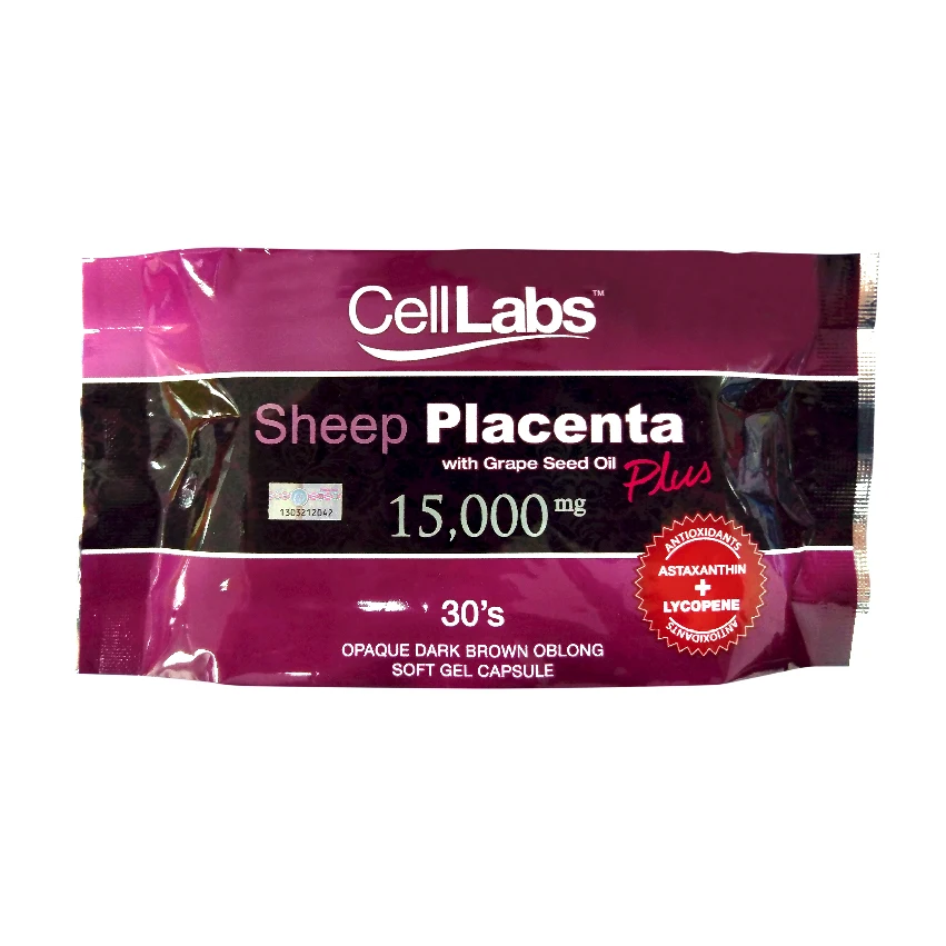 Distributor Price GMP Standard New Zealand Sheep Placenta Softgel Capsule Skin Whitening Anti-aging Product with Stem Cell