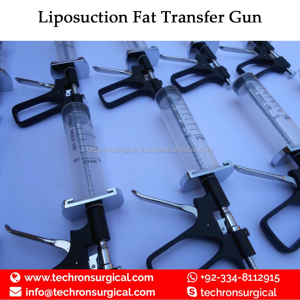 Пистолет для липосакции жира, инъекционный пистолет для переноса жира для увеличения ягодиц, лица, губ и бедер