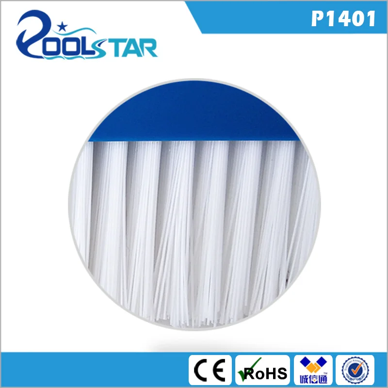 18-Inch Standard Swimming Pool Curved Wall Cleaning Equipment Durable Pool Brushes Plastic PP ABS Nylon Vacuum Cleaner