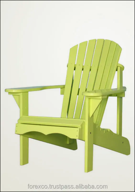 Acacia Outdoor Wooden Adirondack Chair Garden Chair Outdoor Furniture Solid Wood, PU Painted Finishinng