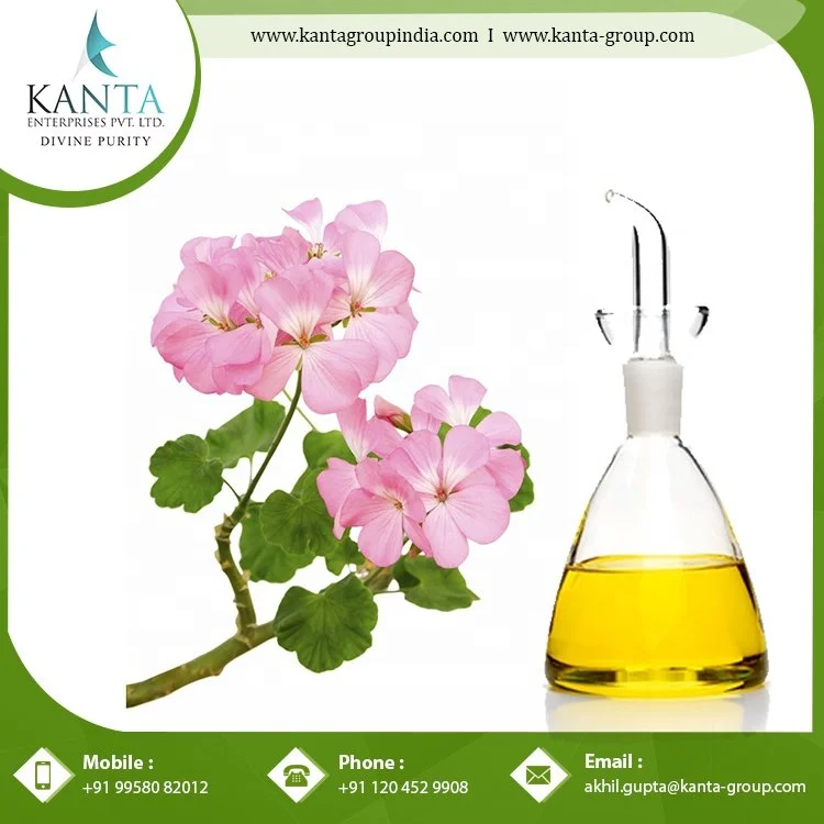 Good Quality Geranium Essential Oil Used for Skin care and Hair Care Direct Factory Supply from India