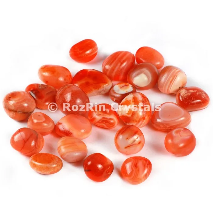 New Arrival Tumbled Stones exporter | Carnelian  Tumbled Stones