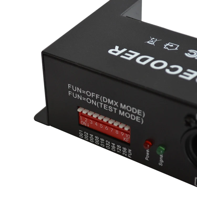 Hot Selling 4 Channel 5A LED RGBW DMX512 Constant Decoder with Pull Code for Stage Lamps or Modules