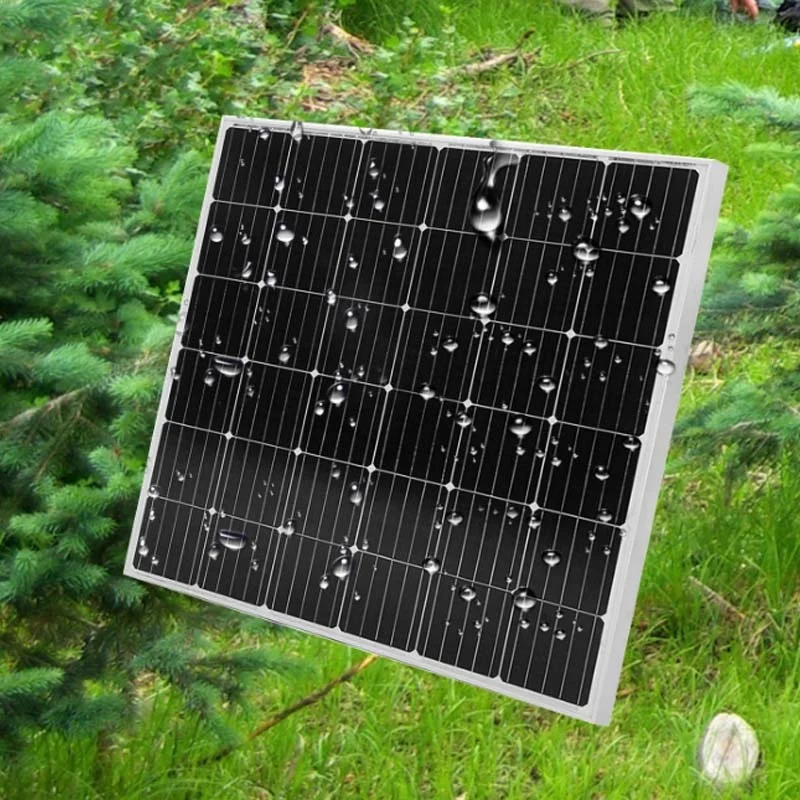 Glass solar panels 200 watt for on grid solar system power plant workshop factory roof