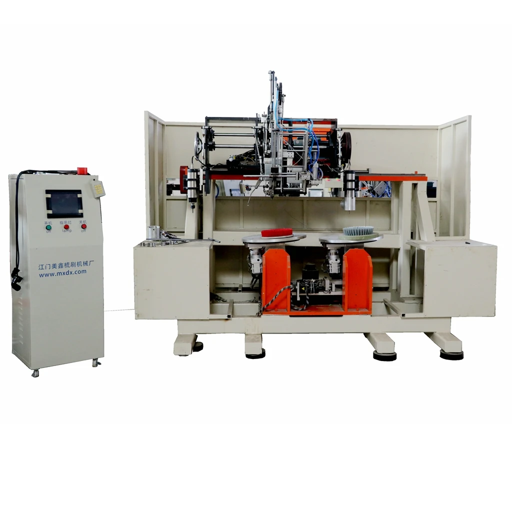 2 axis double head drilling & single head tufting Industrial Brush Machine
