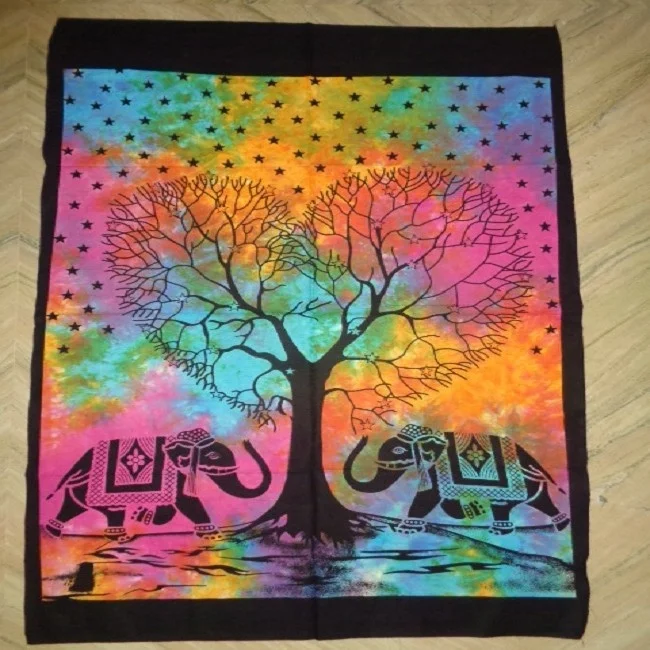 Home Decor Printing Wall Hanging Cotton Tapestry posters multi colors Wholesale From India