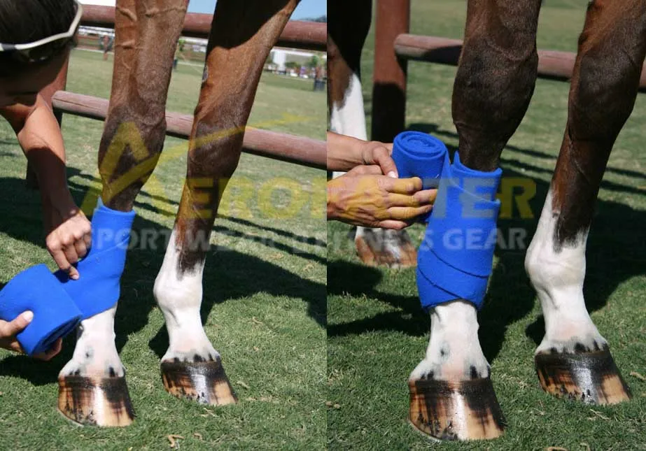 WRAPS FLEECE STABLE BANDAGES HORSE EQUESTRIAN LEG WRAPS
