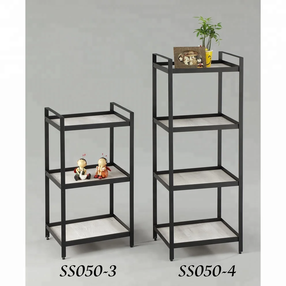 Multi-Application Wooden Book Shelf for Living Room Kitchen Dining Hotel or Apartment Durable Metal Wood Storage Solution