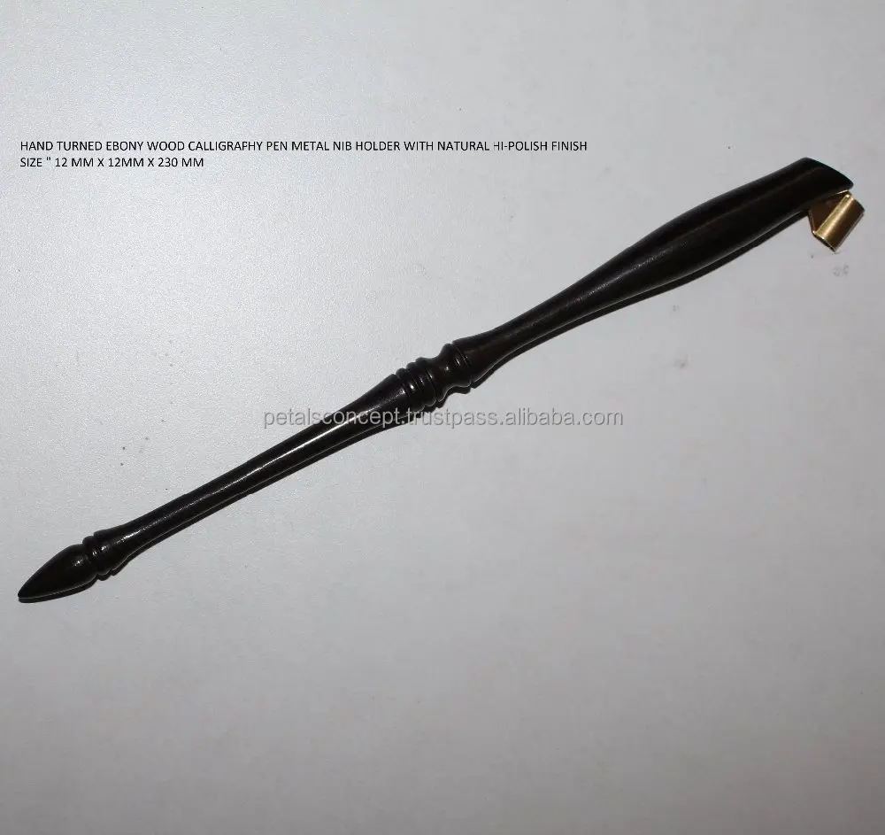 Ebony пиломатериалов высокого отделка деревянный каллиграфия косой ручка
