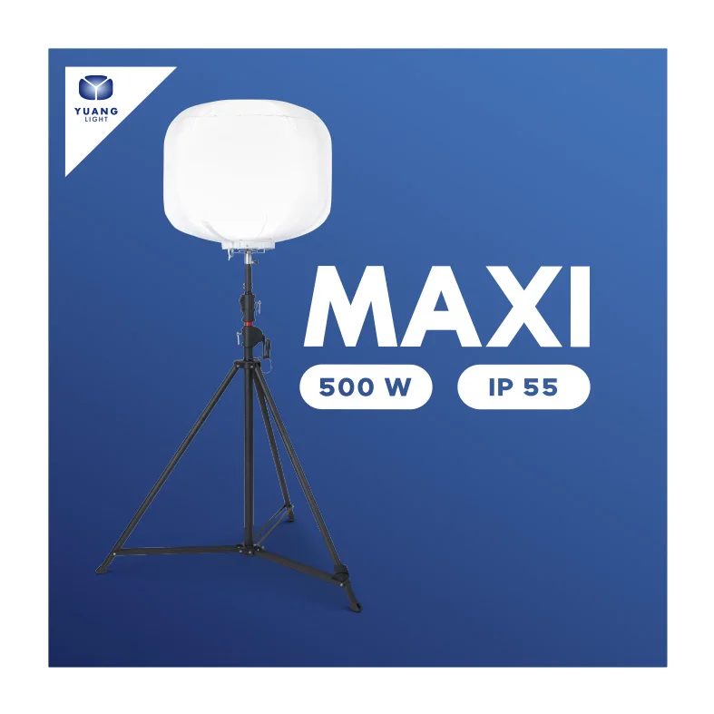 500 W Yuang Light LED Inflatable Lighting Tower Outdoor Work LED Balloon Lamp
