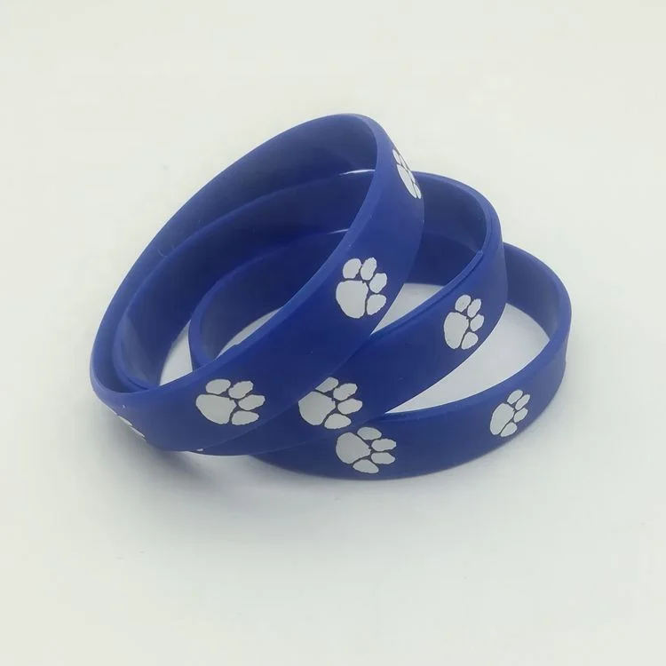 Dog Paw Print Silicone Bracelet s s