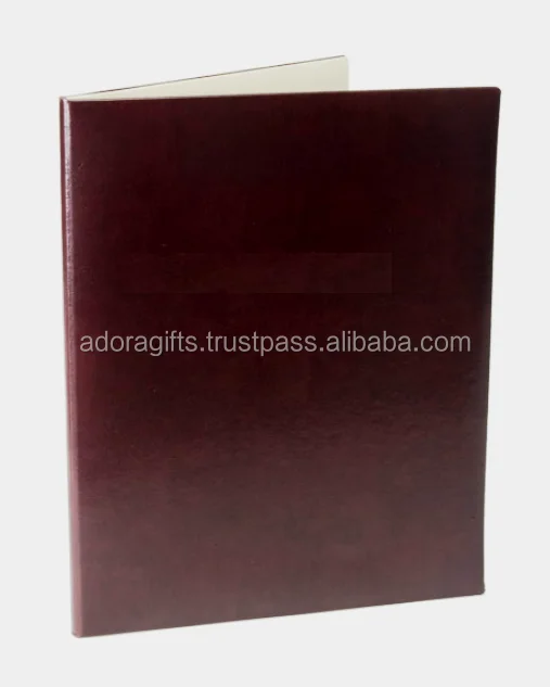 Wine menu covers used in 5 star hotels / pure leather menu cover folder attracting each customers on dinner table of restaurant