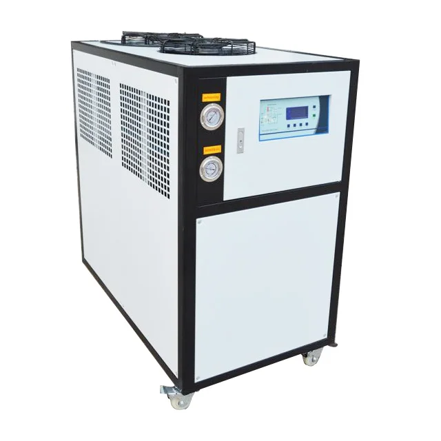 Professional manufacturer 5HP air chiller machines industrial air cooled water chiller for plastic injection molding industrty.
