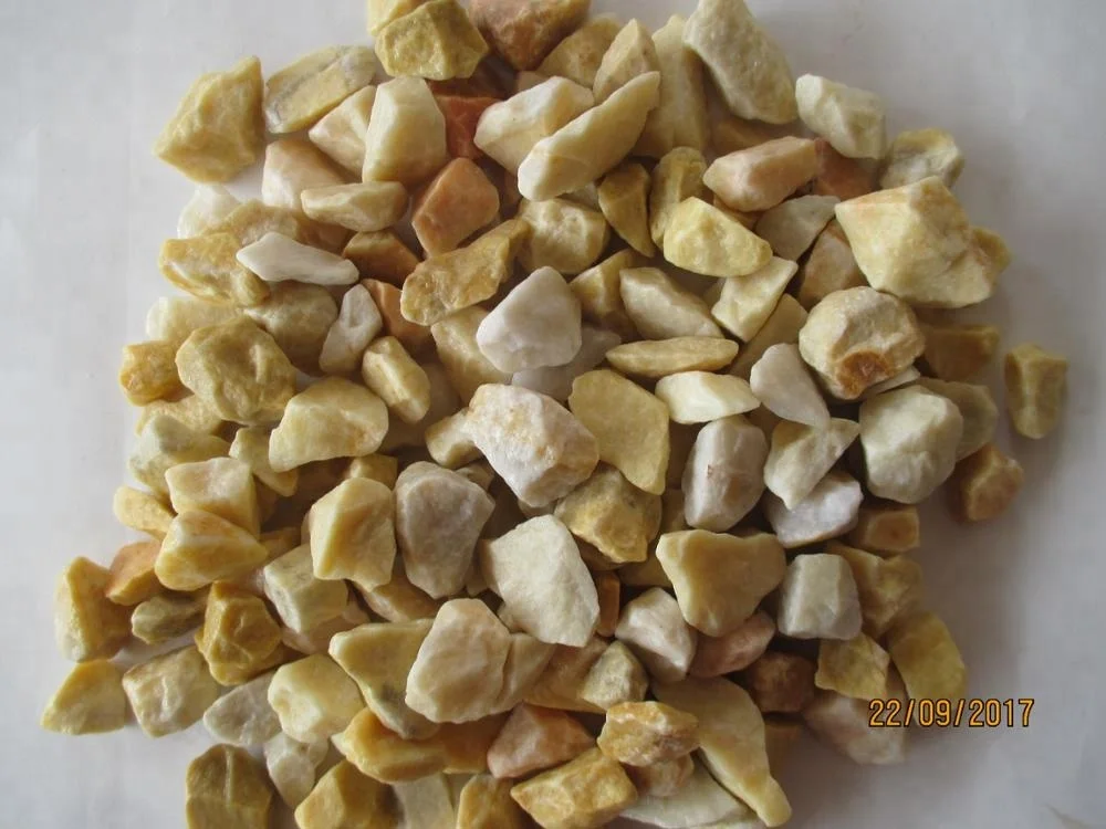LIGHT YELLOW ROUGH PEBBLE STONE