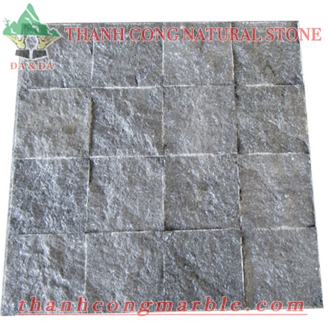 Bluestone Cubic Pavers 10x10 15x15 Natural Stone Cube Grey Limestone Walkway  Sidewalk Paving