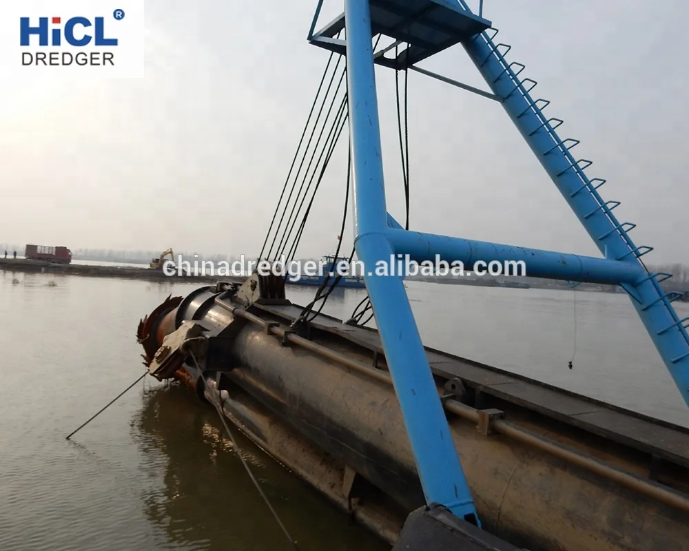 China HICL HCS150 6inch 550m3/h cutter suction sand/mud dredger for hot sale (CCS certificate)