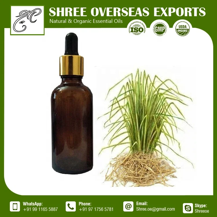 Hot Sale Vetiver Organic Essential Oil from India
