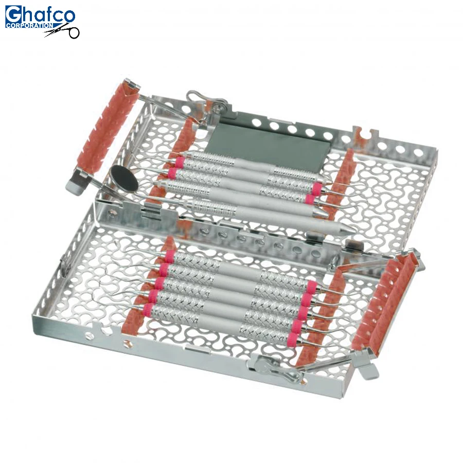 Новый набор красивых стоматологических инструментов, стоматологические наборы, серебряные стоматологические инструменты