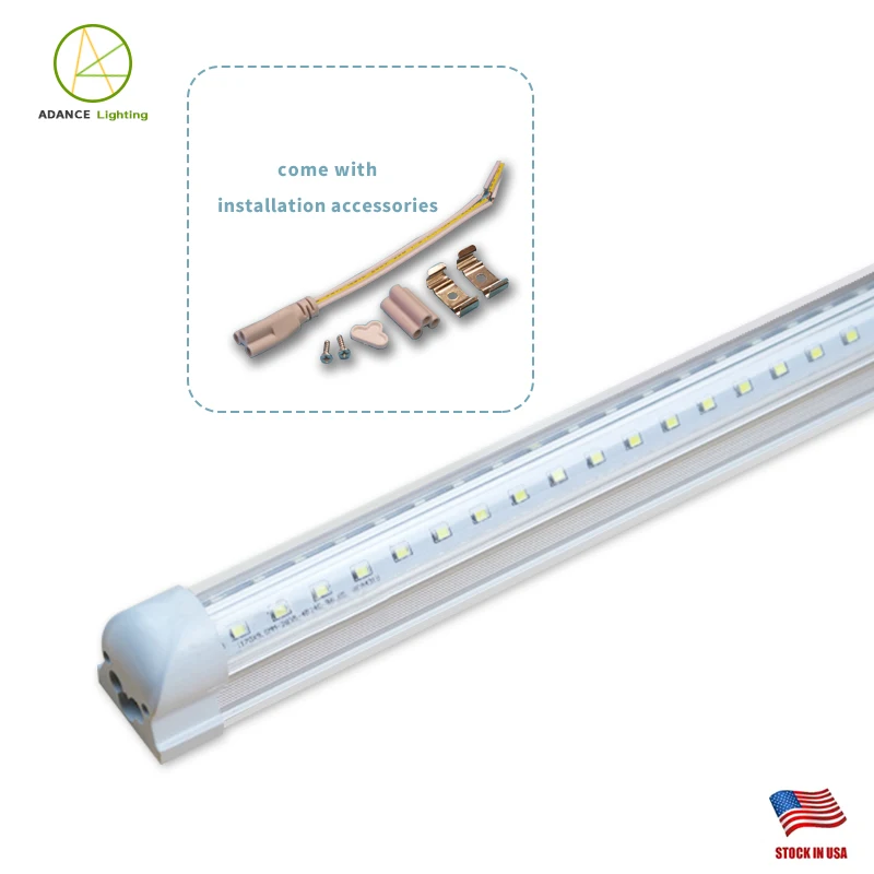 
Advance lighting V-Shaped high quality 8ft Integrated Led Tubes Double Sides Led Lights 65W T8 led tube 
