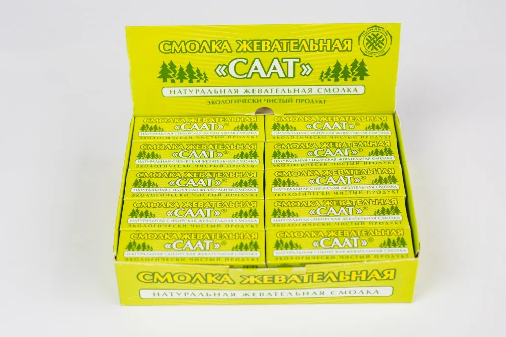 
SAAT Russian Sugar free Larch and Cedar Medical Chewing Gum 