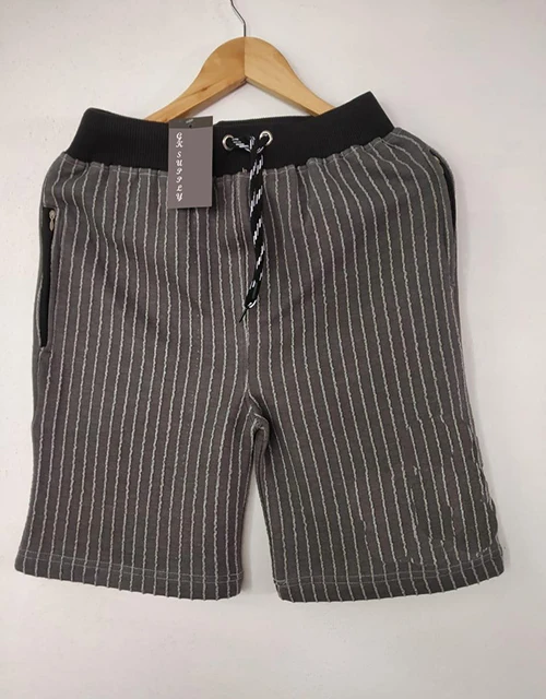 cotton Dark brown Men shorts stock lots-005