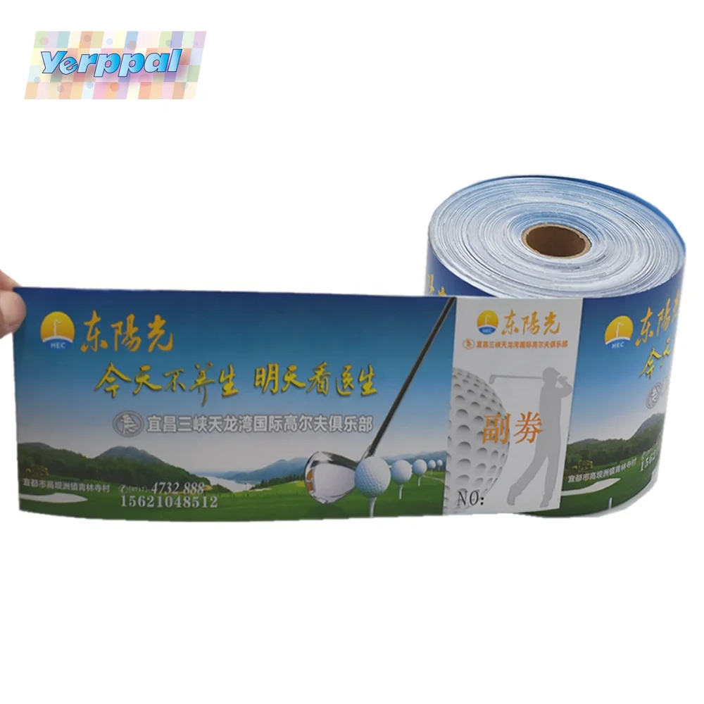 
Airline Ticket Boarding Pass Parking Entrance Ticket Paper Double Sided Printing Waterproof 