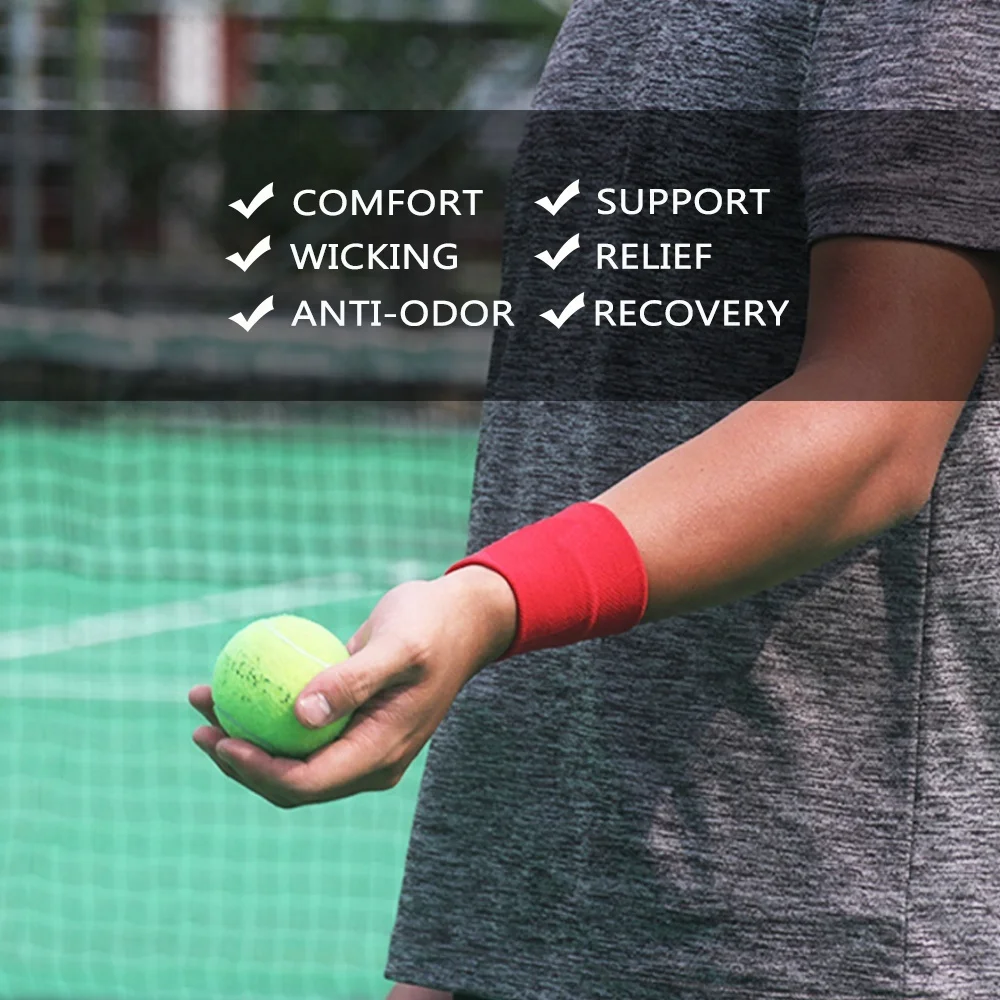 Table tennis badminton cotton basketball squash golf bowling running sport gym rainbow compression towel wristbands sweatbands