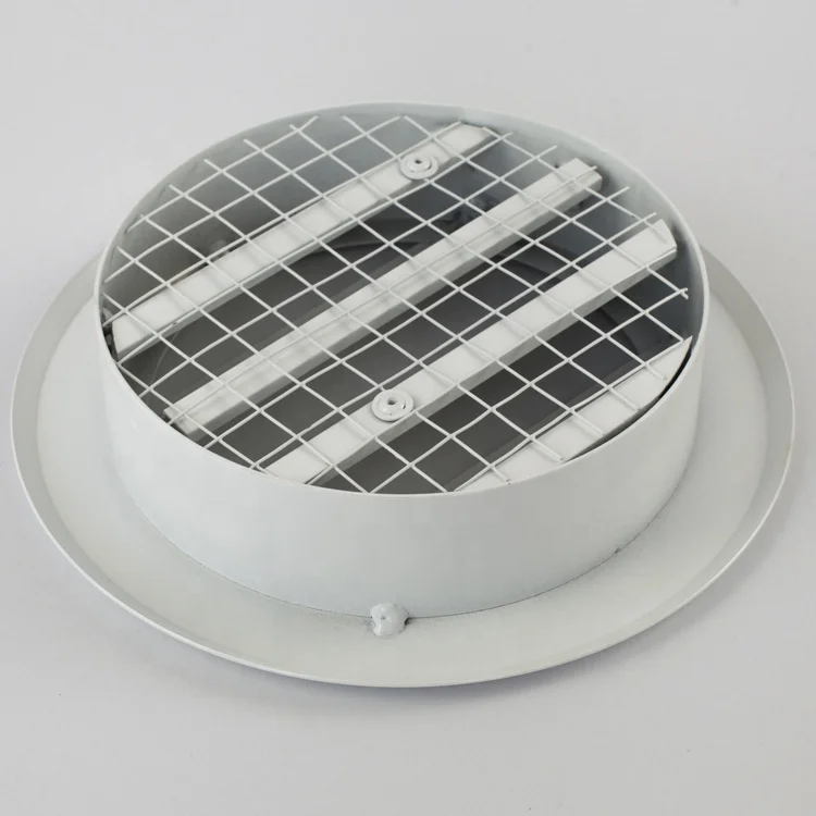 Grandaire Ventilation Air Grille Vent Circular Weather Louvres with Bird Screen