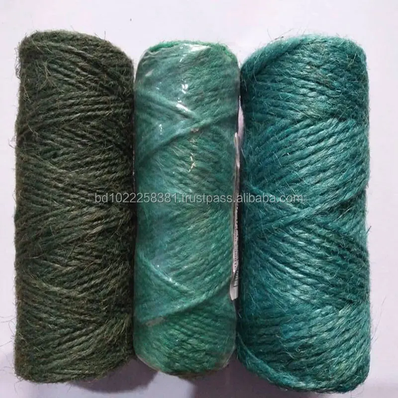 Natural & Color Raw Jute Yarn 3mm Jute Rope
