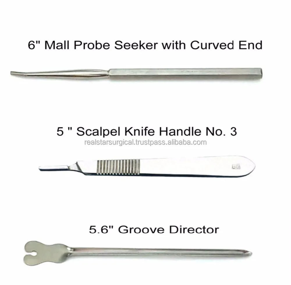 Stainless Steel Dissection Kit For Anatomy & Biology Medical Students With Scalpel Knife Handle With Free 11 Blades And Case