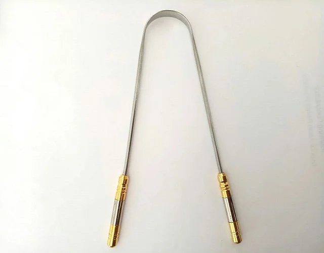 Superior Quality OEM Copper Tongue Cleaner Scraper with Attractive Handy Grip