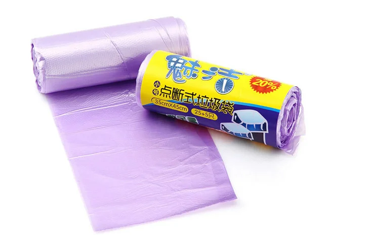 High quality wholesale printing High Density Produce garbage plastic Bag on Roll