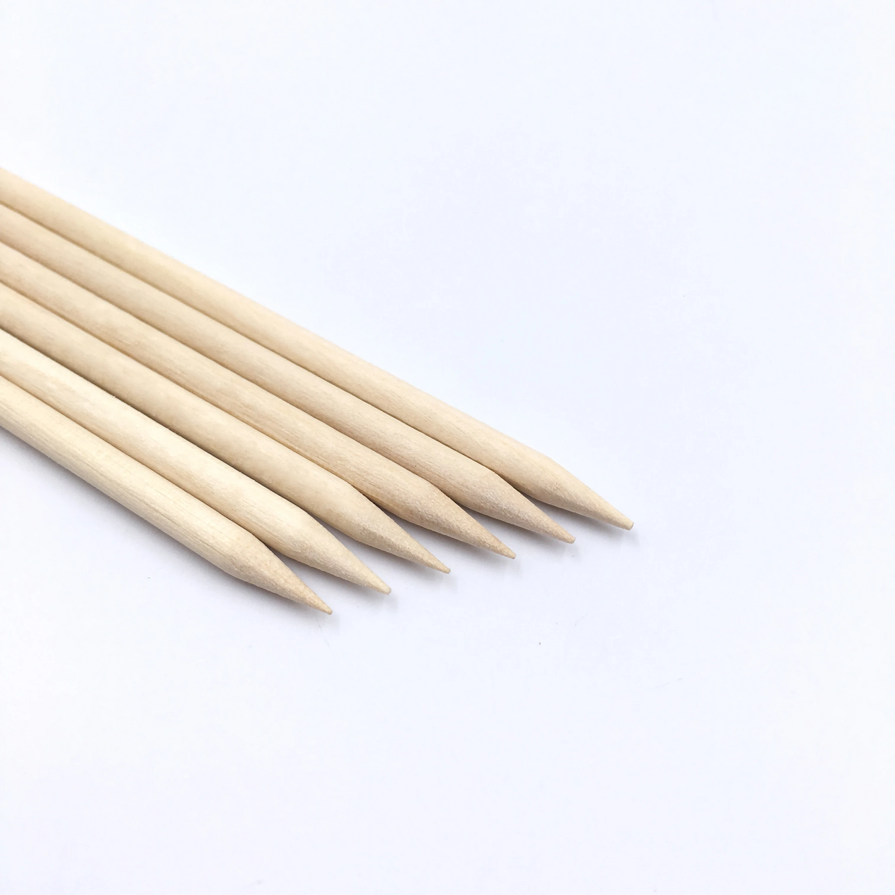 wooden nail stick double sided nail file and orange stick