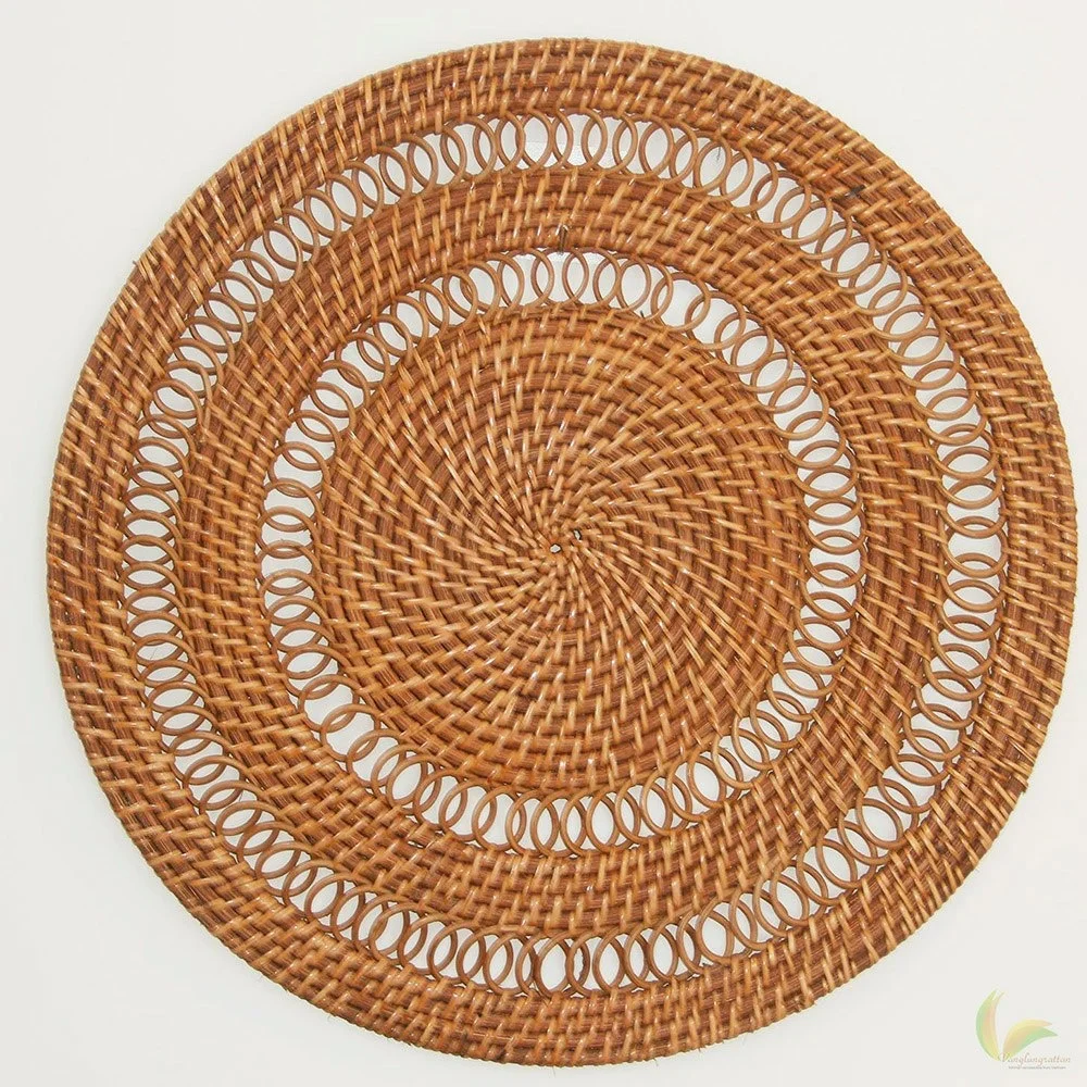 Hot selling Vietnam tableware bamboo rattan placemats