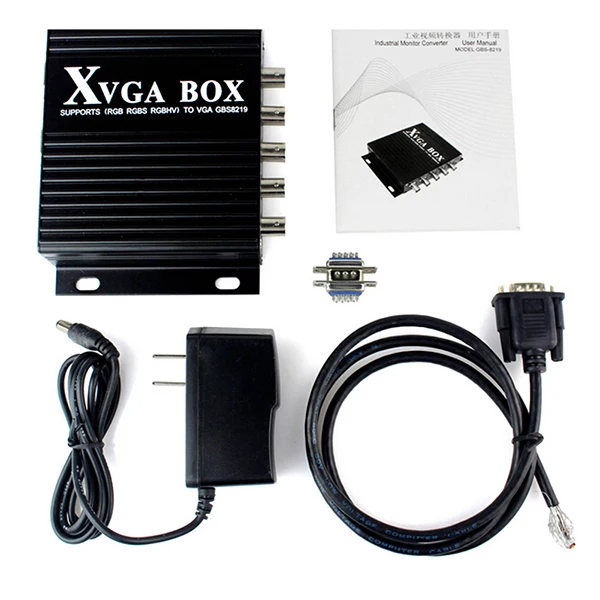GBS 8219 XVGA Box CGA EGA RGB RGBS RGBHV to VGA Monitor Video Converter