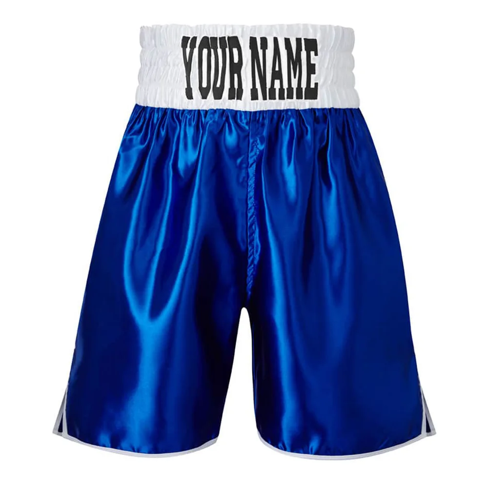 Best Price Customize Blue Color Custom Design Boxing Trunk Fight Manufacture Shorts Men