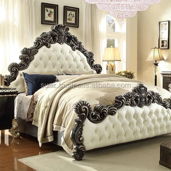 Queen Size Bed set King Size bed sets , Double Bed sets Luxury wooden bed set furniture , Hand Carving wooden Bed sets ,