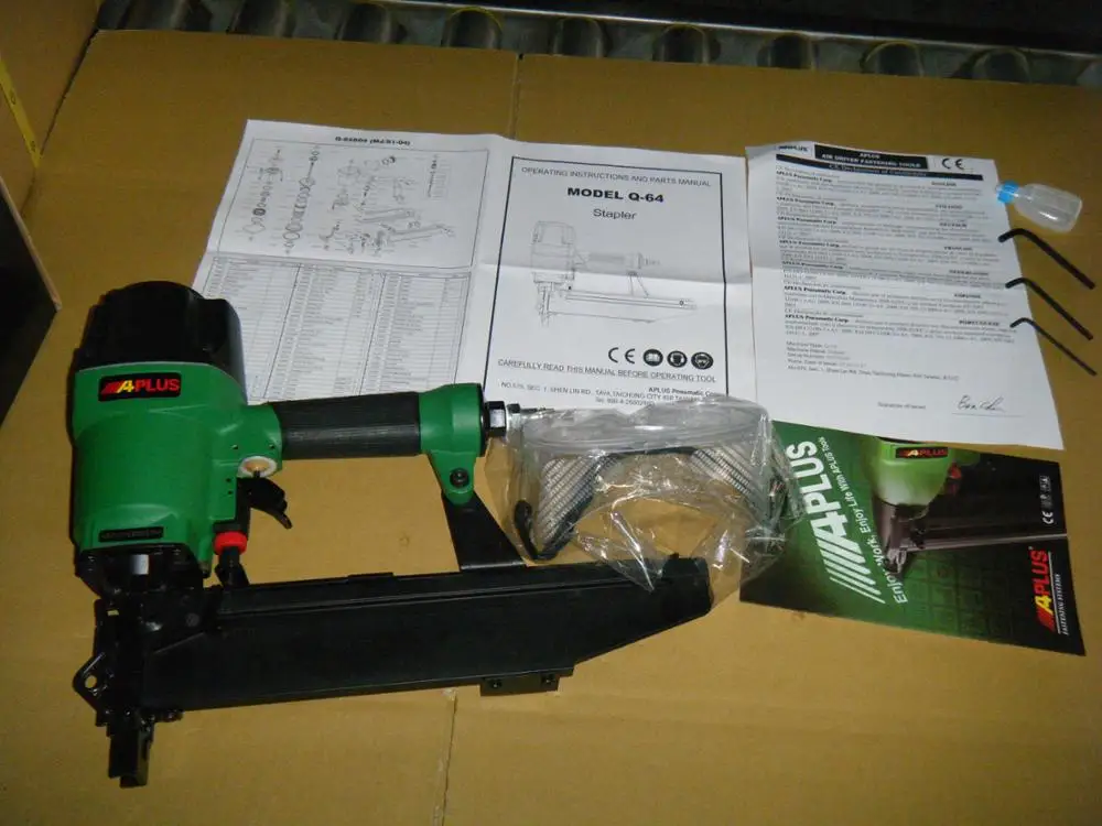 APLUS Q-64 15GA 11 4 мм Корона SENCO Q пневматический степлер облегченный алюминиево-магниевого сплава