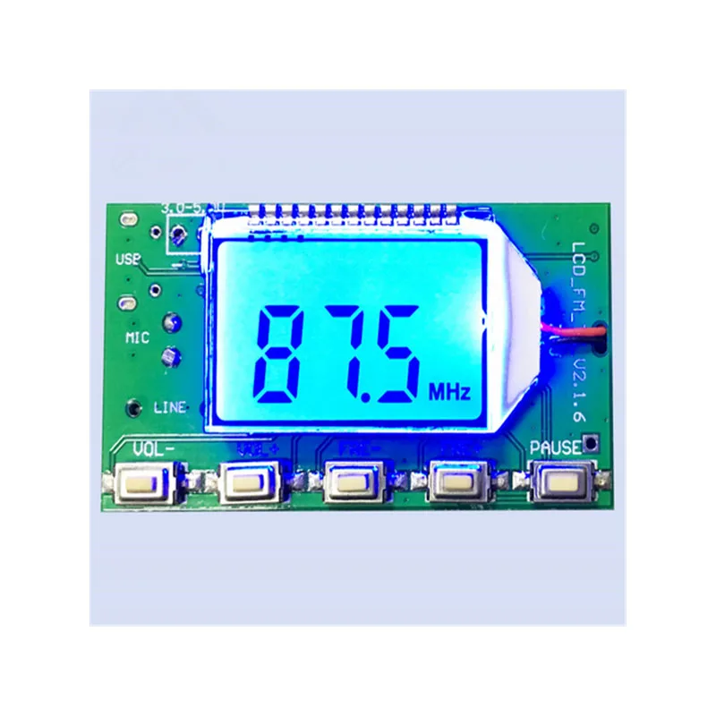 DSP PLL 87-108MHz Stereo FM Transmitter Module Digital Wireless Microphone Board Multi-function Frequency Modulation