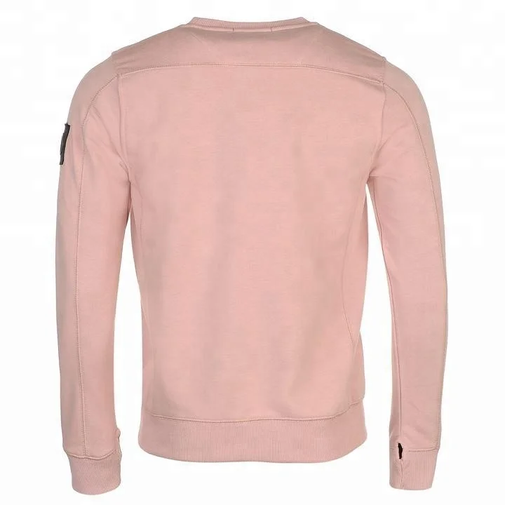 
Crewneck Sweatshirt - Sweater - Premium Quality Shirt Women Jumper Top Made of 100% Cotton Fleece Fabric with Zipper Pocket 