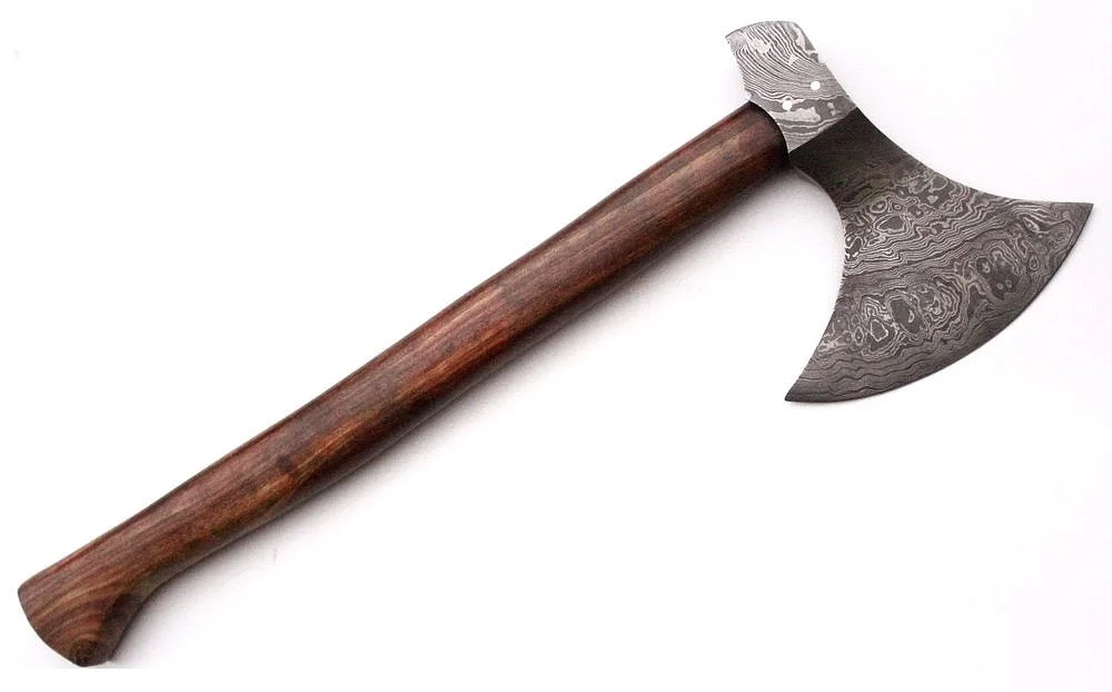 damascus steel  axe