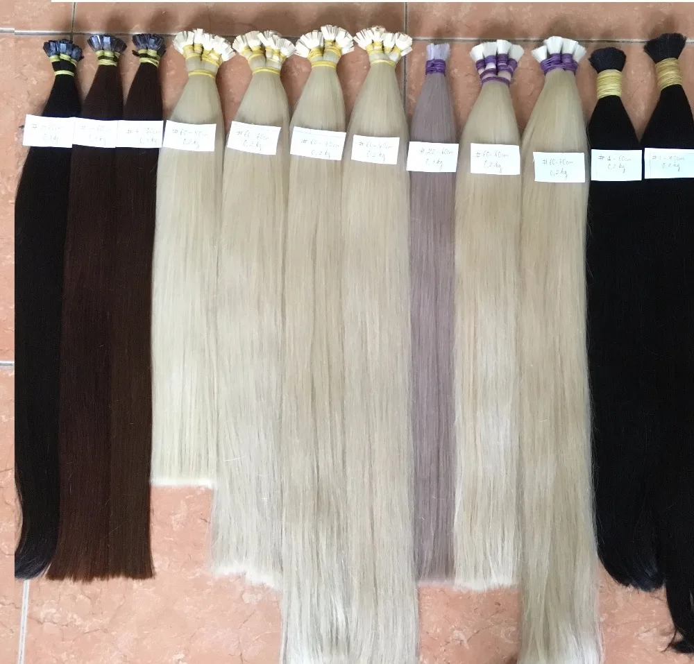 European Human Hair Double Drawn Blonde Bulk Hair