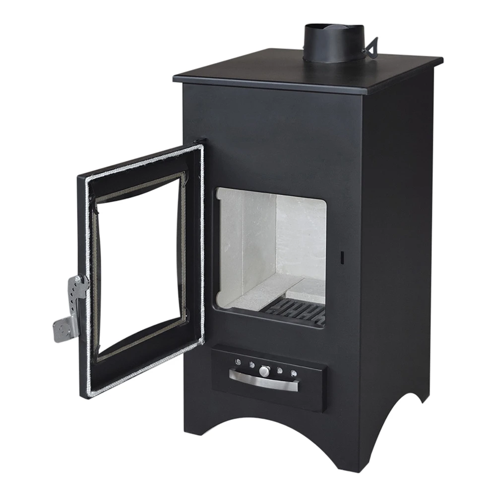 
11,3 kW Wood Burning Steel Stove | 81,2% Efficiency (Gekas Stoves - MG 250) Black 