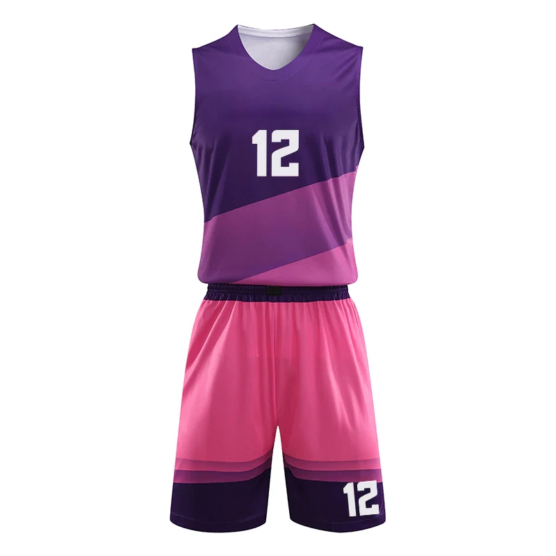 
New Stripe Kids Men Throwback Basketball Training Set Blank College Team Tracksuits Breathable Basketball Jerseys Uniforms Print 