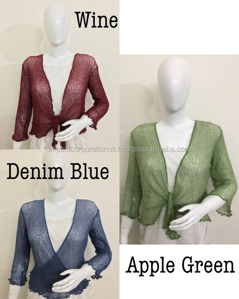 2025 Germans Best Wearing IKAT Ladies Bolero Shrug Maternity Tie Waist Cardigan Latest Collection Clothing Beach Party Club Wear