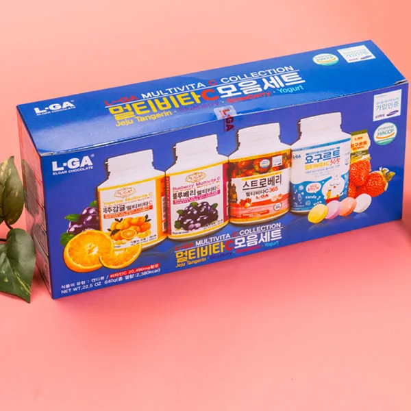 
Multi vita C365 collection set vitamin candy gummy candy blueberry extract strawberry flavor yogurt yogurt candy orange flavor 