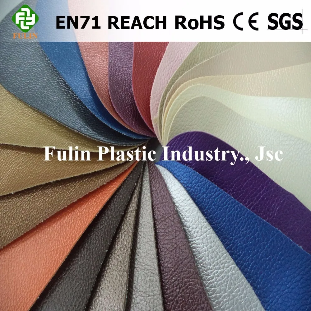 Vietnam Import PVC Rexine Cloth Nonwoven Backing Synthetic Elasticity Embossed PU Sofa Bag Furniture Chair Garment Football