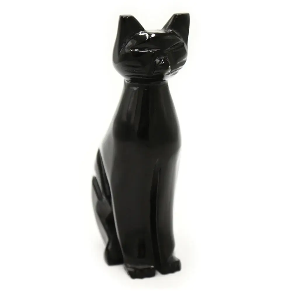 Elegant vintage Indian hand crafted  Polished Stone black  Marble cat statue Manufacturer and Suppliers highest quality India