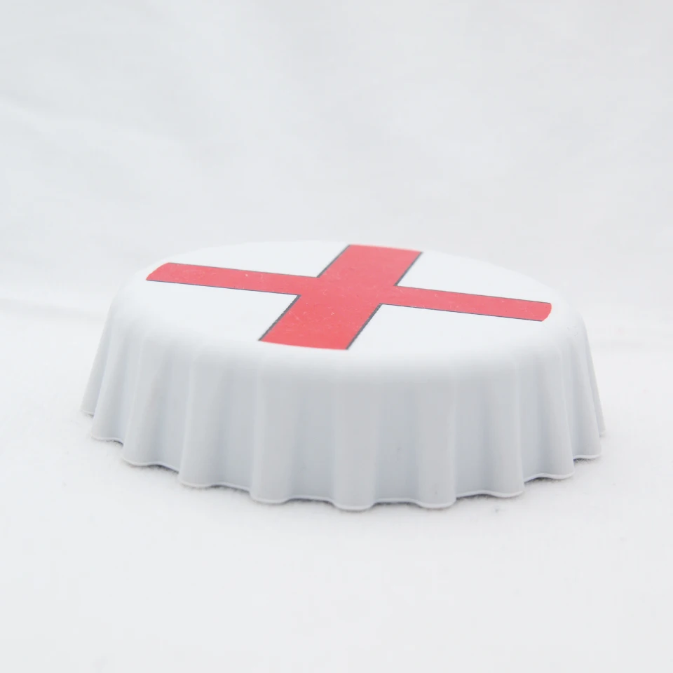 
Novelty White country flag Beer Cover Shape silicone ashtray 