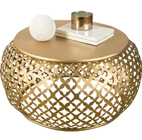 Gold Metal Coffee Table